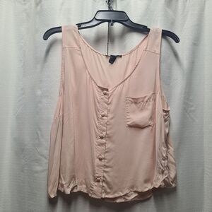Forever 21 Pink Sleeveless Top L